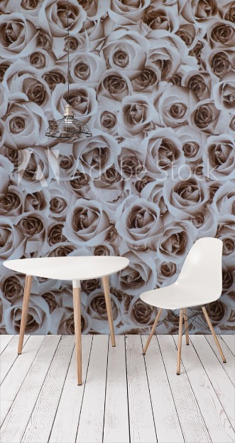 Picture of Texture of dark mosaic tiles